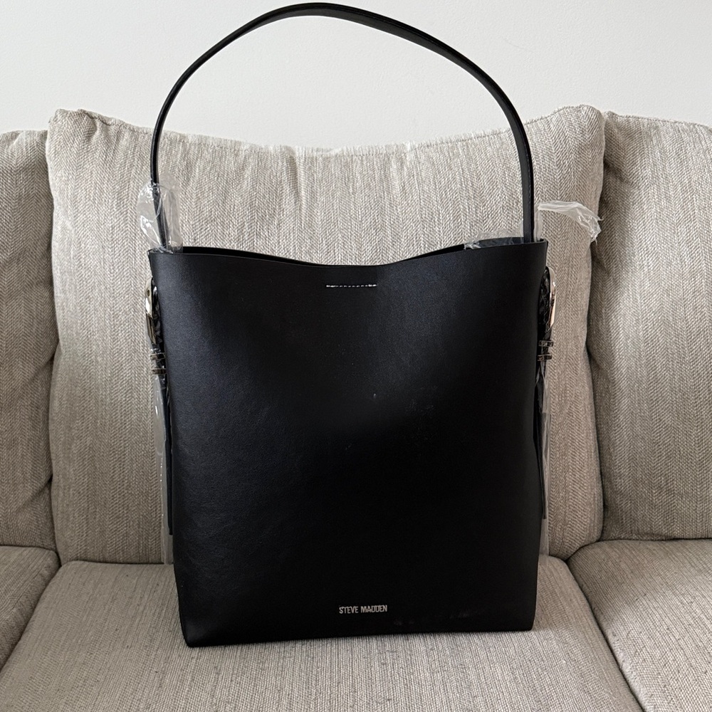 Steve Madden Classic Black Shoulder Bag